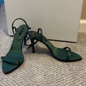 Zara green heels